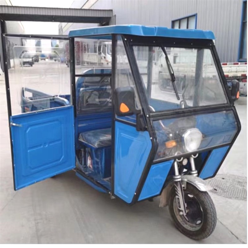 电动三轮车全封闭车棚简易塑料驾驶室车头棚雨蓬新款驾驶室雨棚