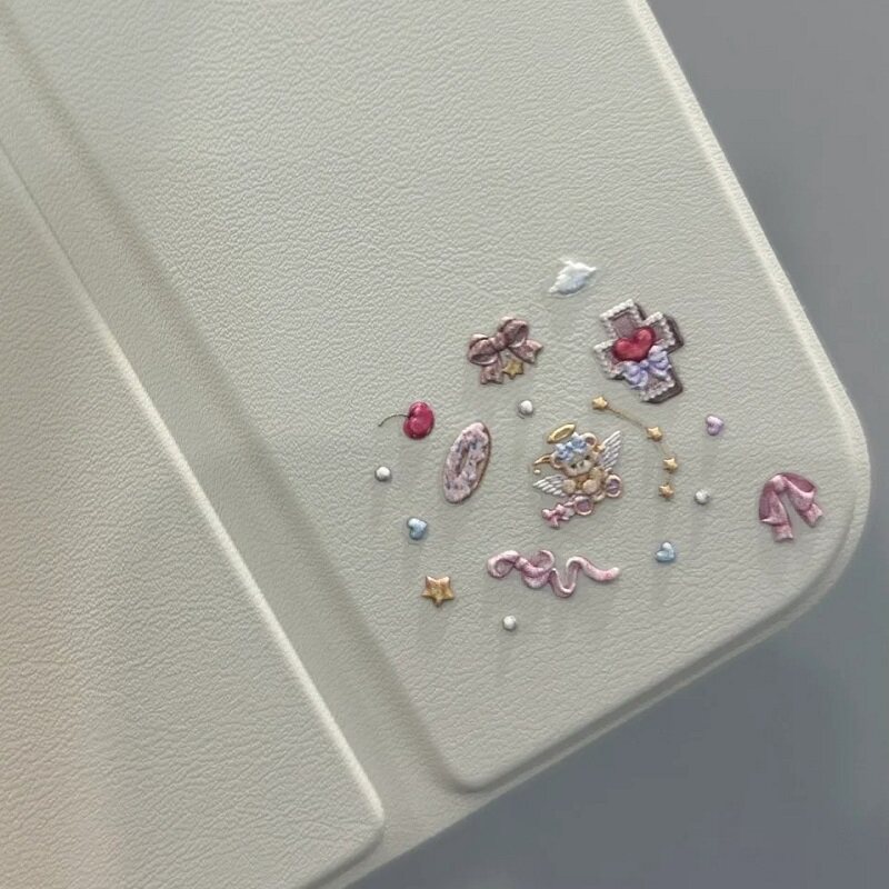 不留胶云端天使浮雕手账贴纸