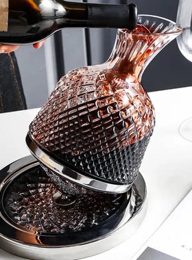 法国工艺旋转不倒翁陀螺醒酒器