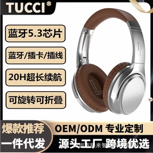 ins博主同款美式复古头戴式无线蓝牙耳机可折叠穿搭单品拍照装饰