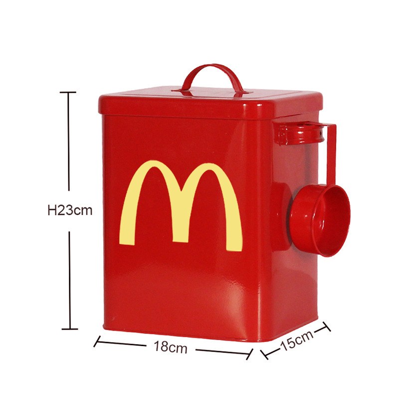 麦当劳猫粮桶20斤储存桶狗粮桶