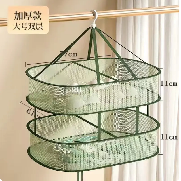 晾衣网晒袜子神器家用晒衣篮羊绒衫平铺毛衣晾晒网兜凉袜子晾晒架