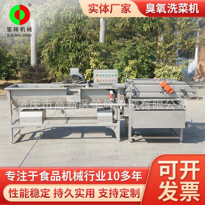 循环水冲浪果蔬清洗机蔬果洗果机洗菜机笙辉超声波臭氧涡流洗菜机