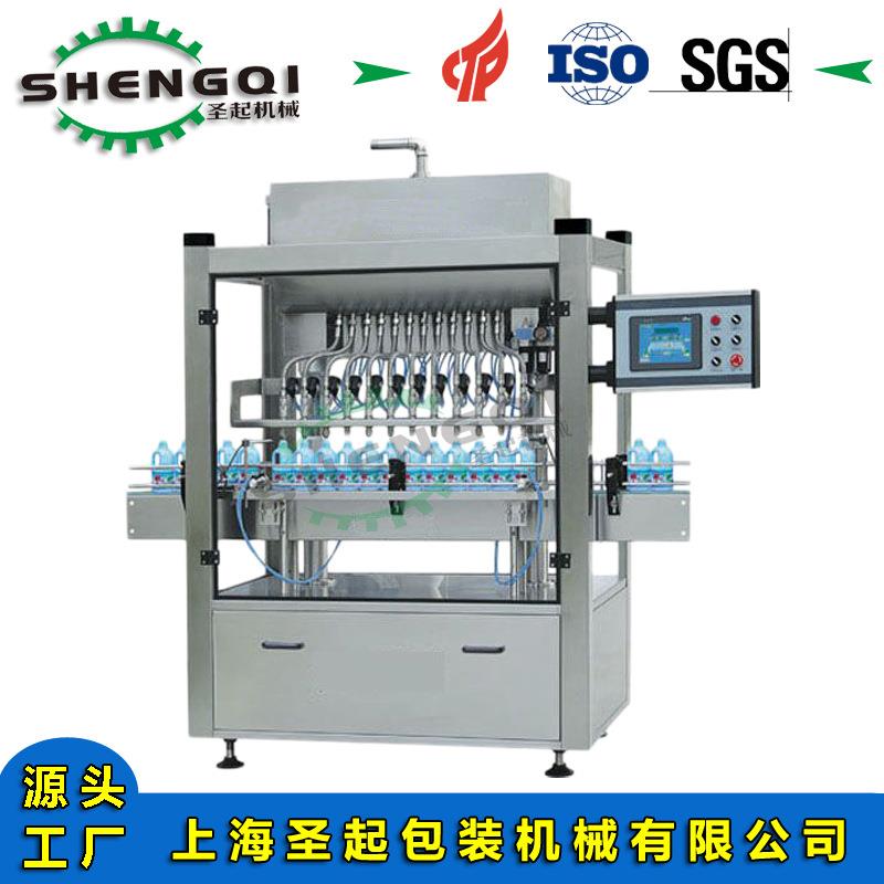 圣起厂家供应多头全自动液体活塞式灌装机全自动直线式定量灌装机