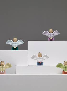 稀奇艺术《天使比比小小少年》胖天使摆件轻奢生日客厅摆件装饰