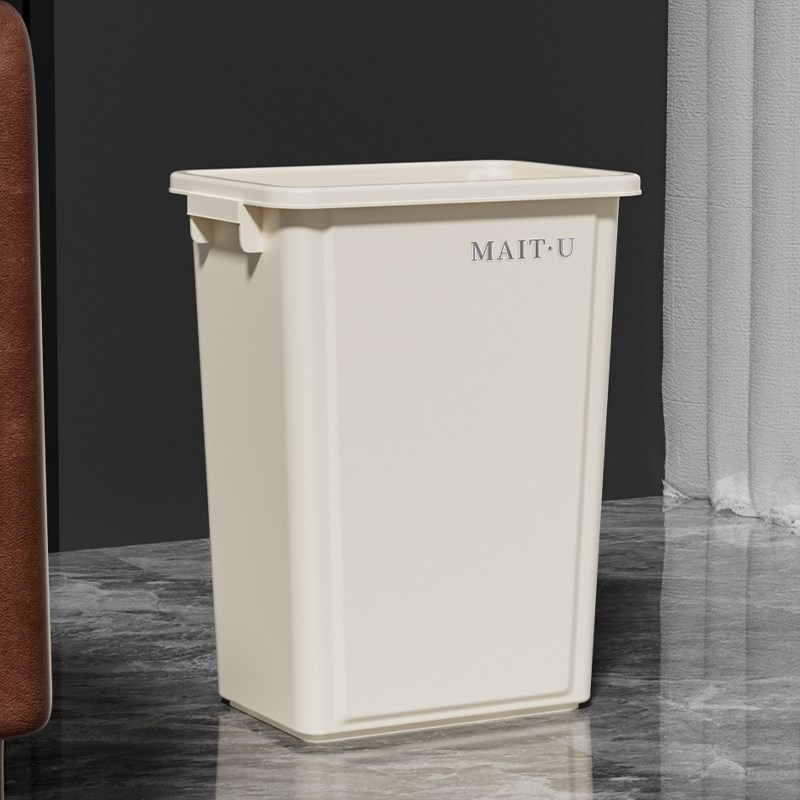 无盖垃圾桶大号大容量商用餐饮酒店办公室家用客厅厨房室内长方形