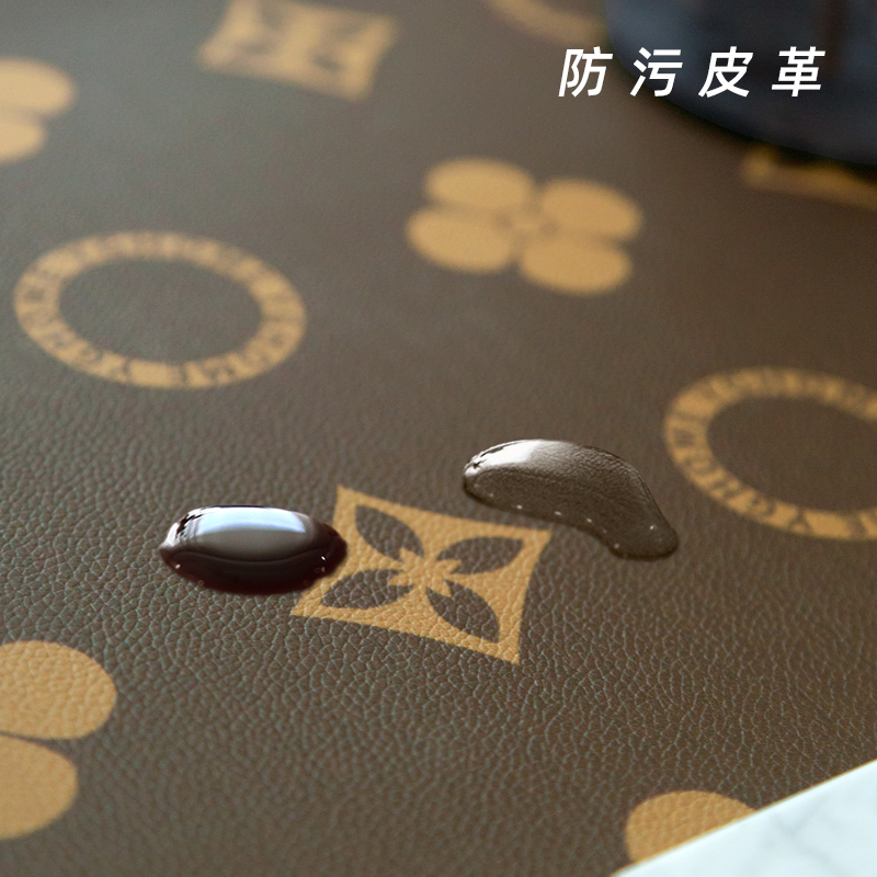 欧式轻奢皮革飘窗垫榻榻米阳台垫子防污免洗定制窗户客厅用瑜伽垫