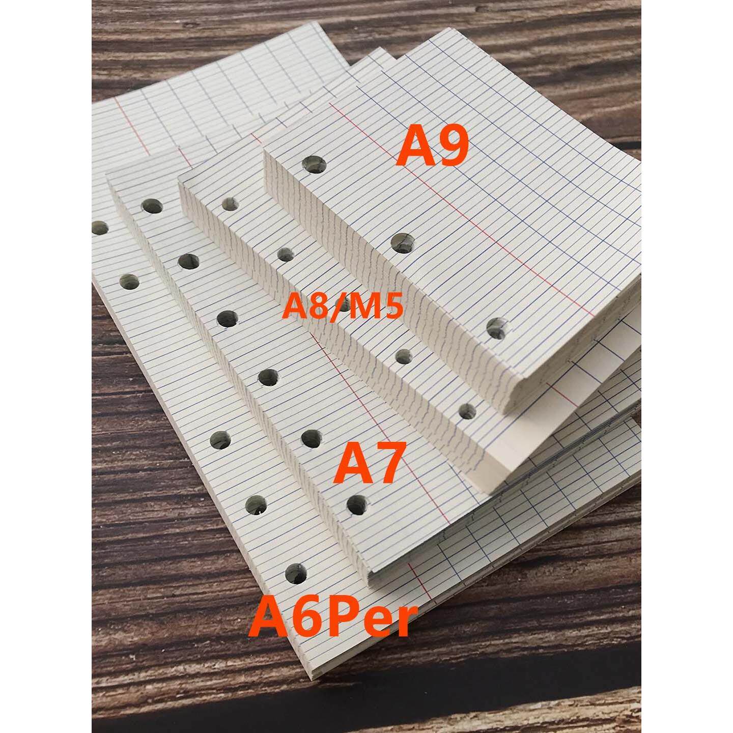 A6Per A7/A8/A9活页内芯 法文格活页纸 法文手账本活页本替换芯图片