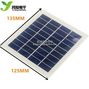 多晶硅9V220ma 玻璃层压太阳能电池板 9V2W 可两片串联充12V电池