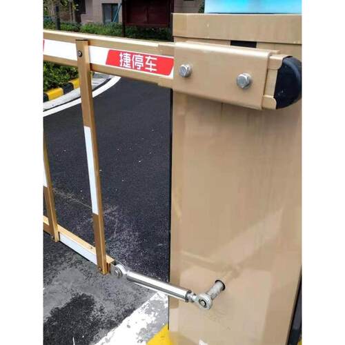捷顺道闸杆捷停车道闸栏杆栅栏加厚带灯小区金色挡车杆停车场升降