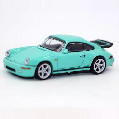 PARA合金车1 64 RUF CTR黄鸟 如虎改装版 保s时捷911跑车模型摆件