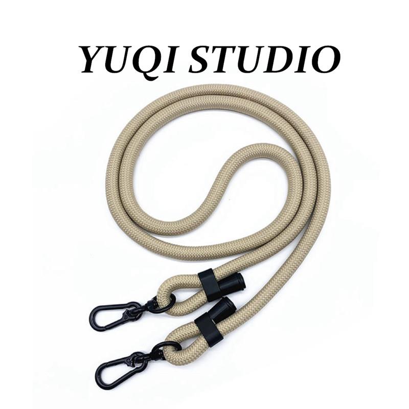 山系露营10MM金属双钩扣包包背带斜挎绳高端加粗双向可调节挂脖绳