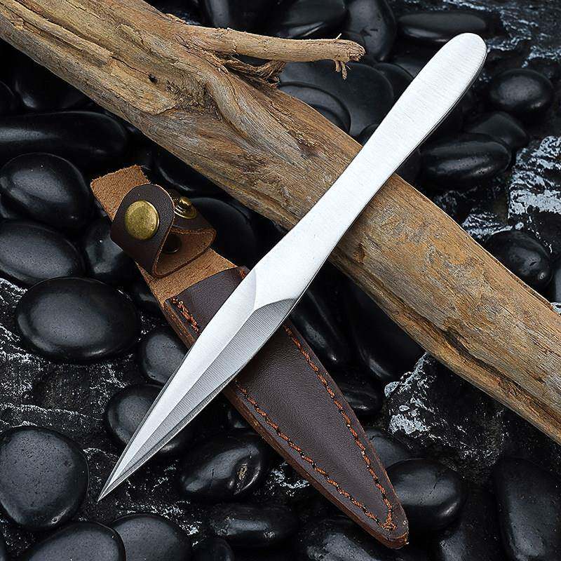 不锈钢茶刀茶具普洱专用功夫茶泡茶工具茶针开 茶茶道配件带皮套