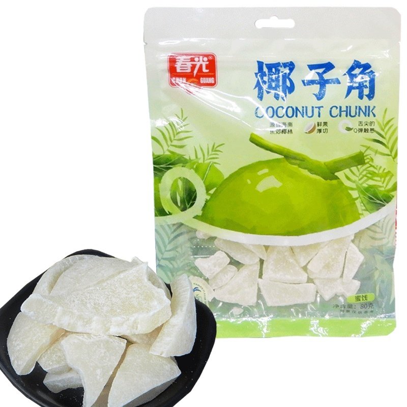 春光食品海南三亚特产春光椰子角椰子条袋装果干椰子肉糖渍椰角