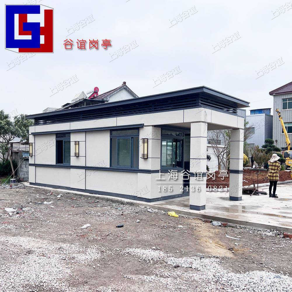 平湖工厂门卫室保安值班岗亭住人现货保安亭带干湿分离卫生间门岗