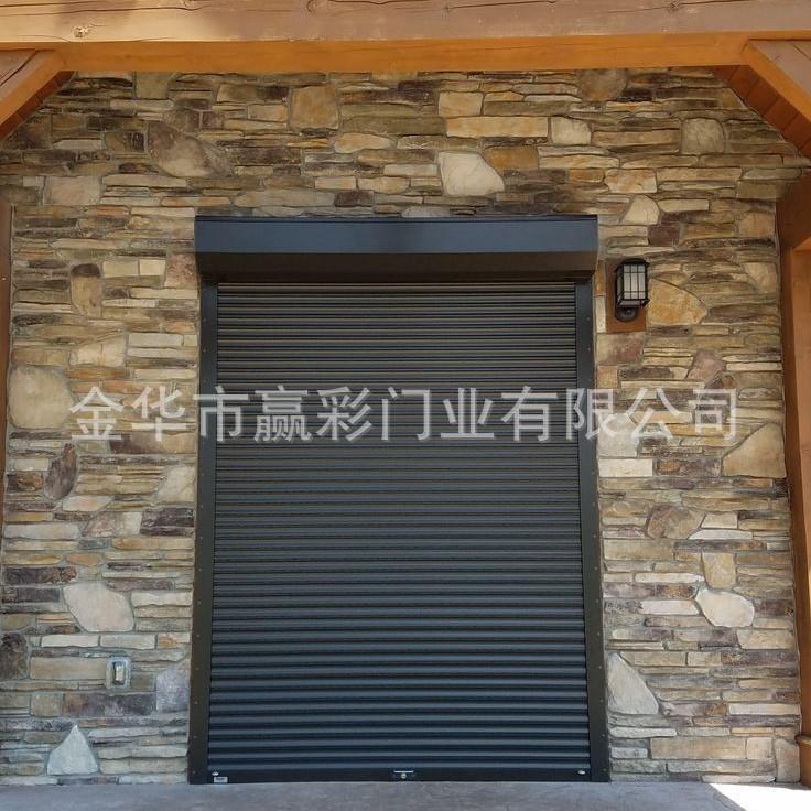 工厂铝合金电动商铺卷帘门工业遥控不锈钢卷闸门别墅自动车库门