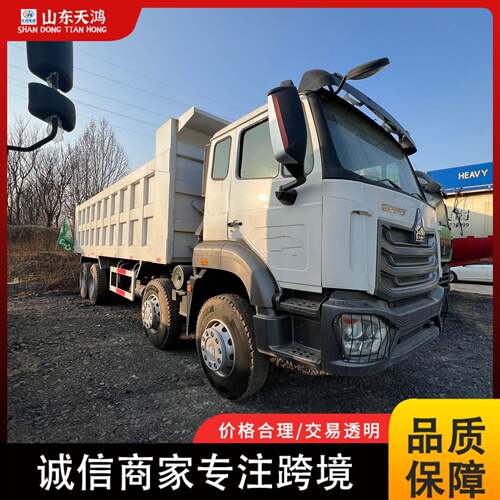 跨境出口非洲重汽豪沃HOWONX6*4马力自卸后翻自卸牵引车运输车挂