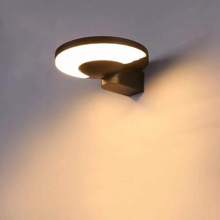 壁灯别墅免布线室外庭院新农村LED照明灯感应太阳能外墙灯超亮