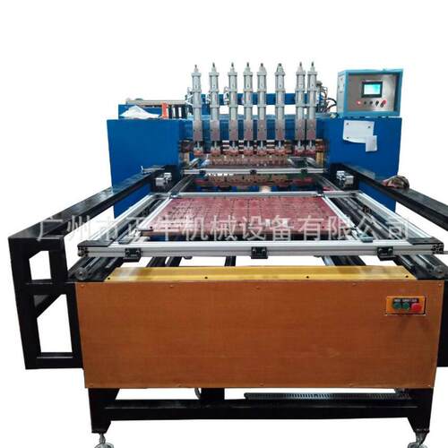 展会展示架货架挂网8头龙门排焊机养猪羊漏粪铁床架自动碰焊机