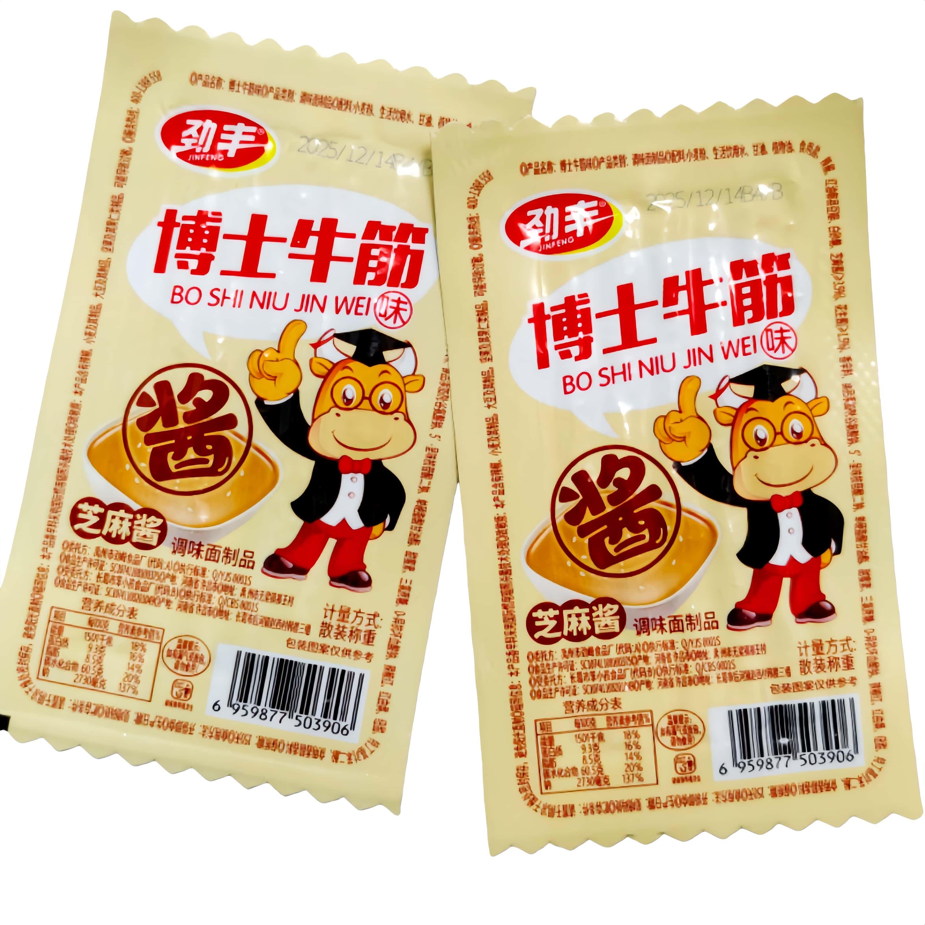 劲丰博士牛筋芝麻酱休闲零食辣条麻辣解馋8090小吃儿时面筋怀旧