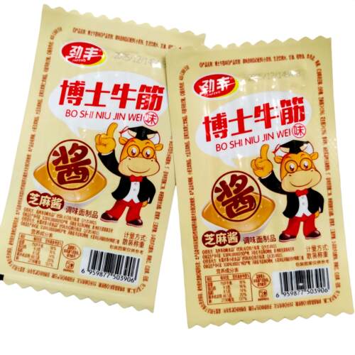 劲丰博士牛筋芝麻酱休闲零食辣条麻辣解馋8090小吃儿时面筋怀旧