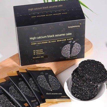 6盒超值康北香高钙黑芝麻饼200克孕妇儿童零食