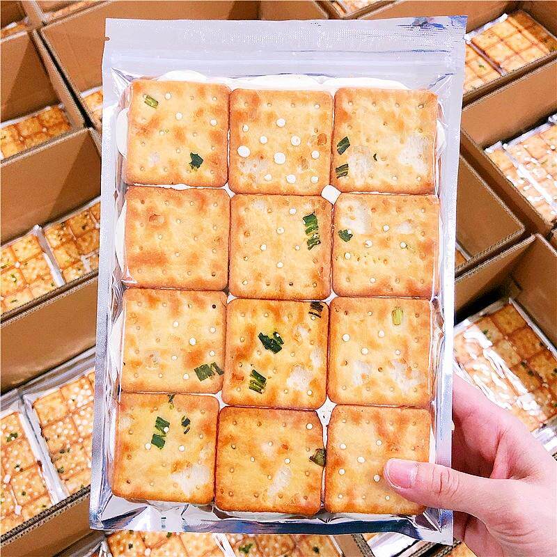 香葱抹茶牛扎糖夹心苏打饼干 干牛轧台湾传统原味蔓越莓古早小吃