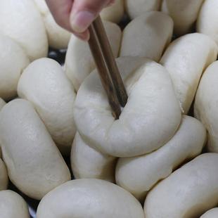 龙游发酵馒头，衢州特色农家乐纯手工传统小吃早餐青葱馒头胚气馒