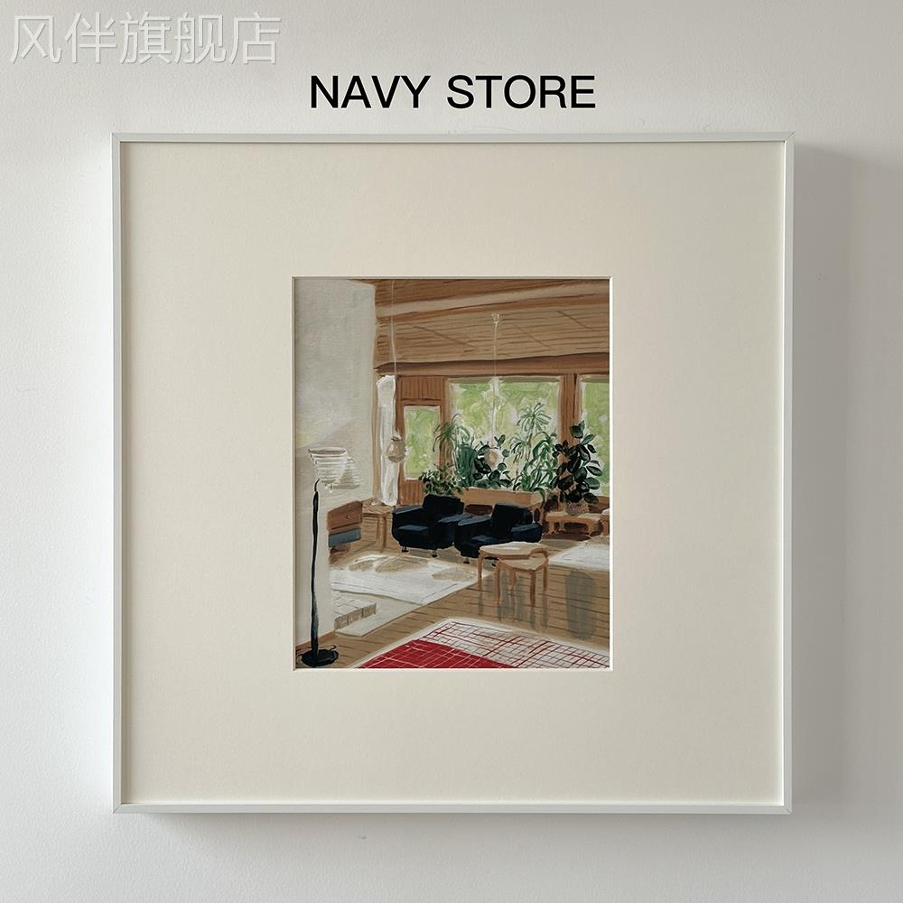 navy STORE【舒适生活】建筑图案小众现代装饰画