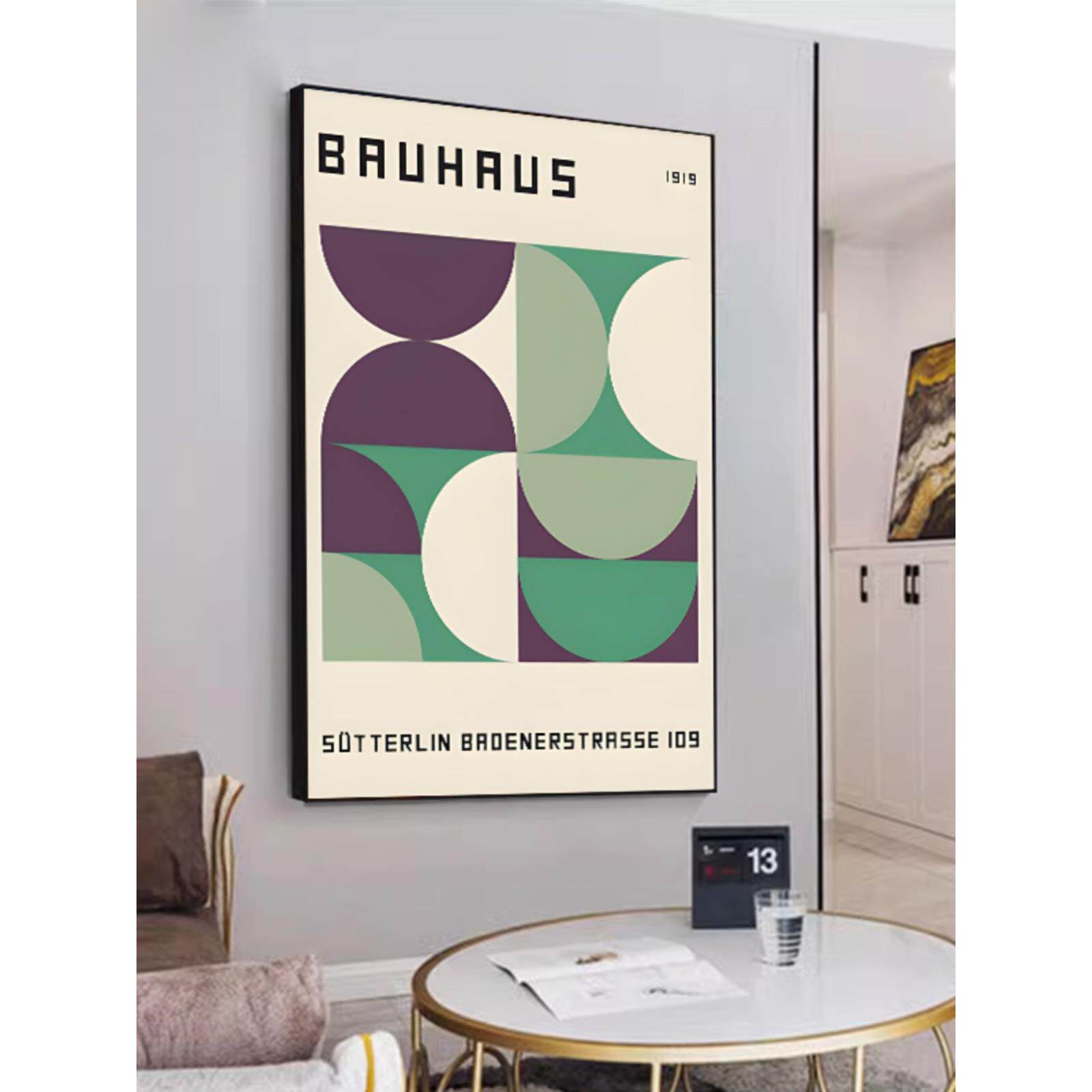 意式极简轻奢客厅高级感装饰画几何抽象玄关过道沙发背景墙挂画