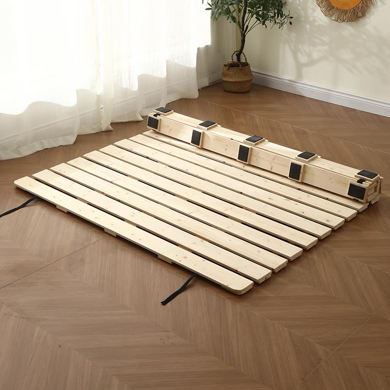 防潮排骨架榻榻米床架实木透气折叠硬床板落地龙骨架松木床垫架子