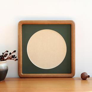 写你自己的圆笔书法和绘画空白实木圆角相框装饰品桌子礼品装饰画