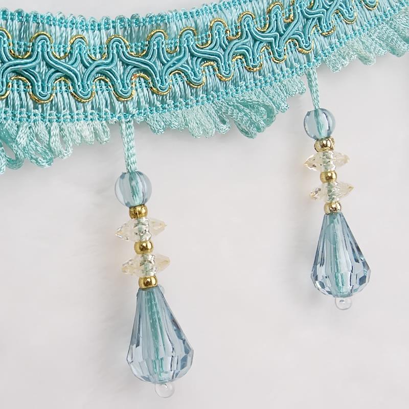 【一包】窗帘花边装饰花边拼接窗帘花边布料配饰窗帘珠珠流苏吊坠