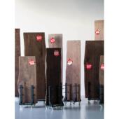 三个几个北美黑胡桃餐桌原木与自然边缘和大板茶桌和整板实木桌面