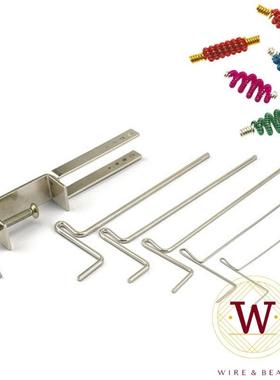 手工绕线圈器金银铜线卷C圈弹簧饰品配件5轴卷线棒DIY饰品coiled