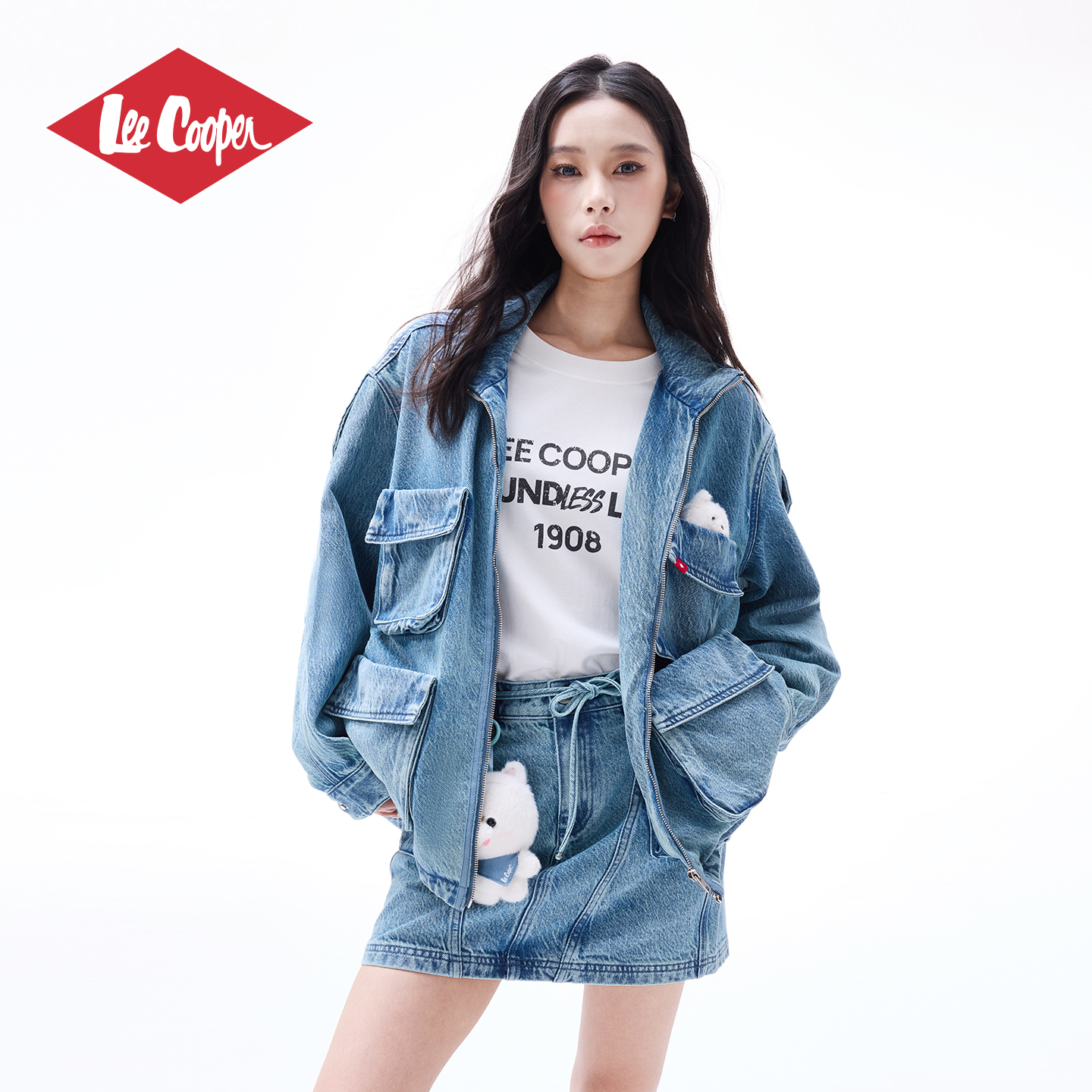 LeeCooper工装牛仔外套女