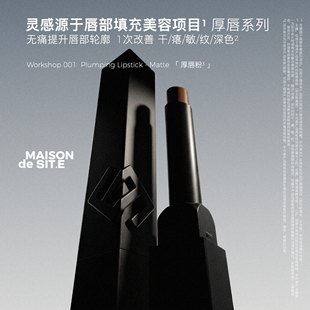 MAISON de SIT.E7日厚唇系列MDS皮绒哑光唇膏厚唇粉滋润通勤口红