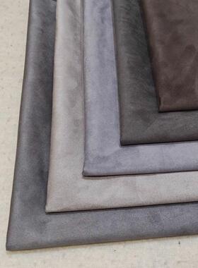 灰色麂皮弹力织物双面汽车窗帘袋内衬一列，使沙发覆盖织物鹿皮法