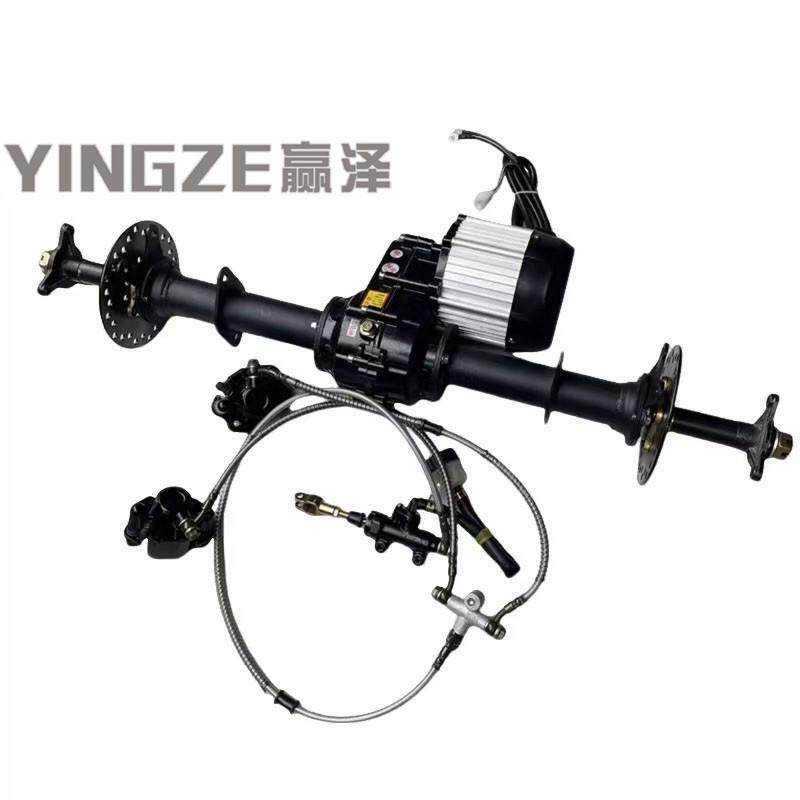 改装四轮电动沙滩车卡丁车配件轴传动差速器后桥48V/60V电机牙包