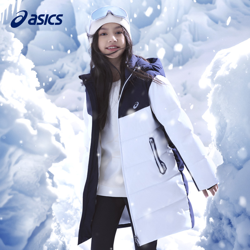 亚瑟士中长舒适加厚女童羽绒服