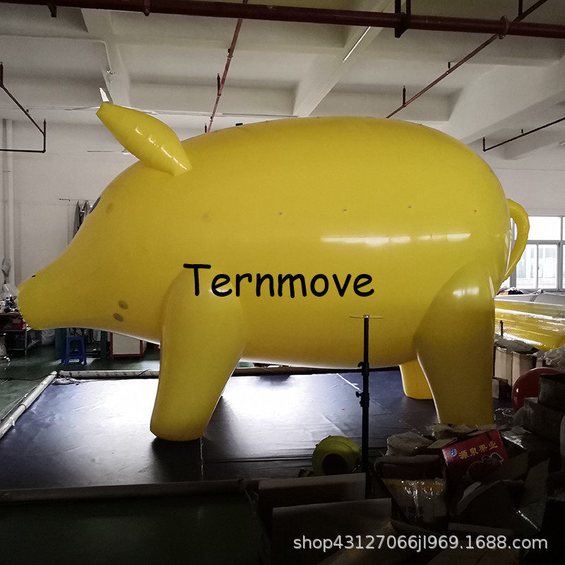小猪卡通充气升空猪气球PVC户外广告动漫卡通升空球helium pig