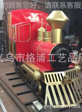 生产圣诞装饰古车铁皮小火 金属火车复模道型景72643观具商场美陈