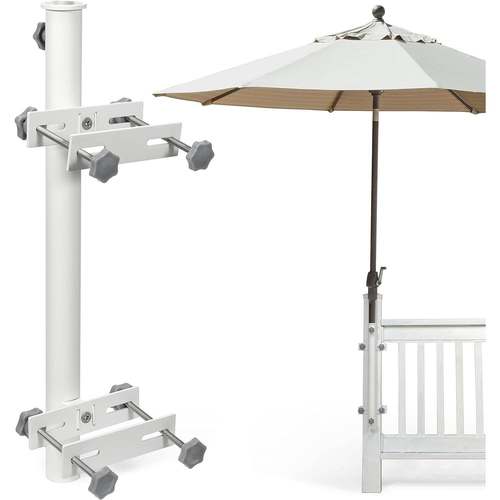 户外伞固定支架大伞夹阳台雨伞太阳伞遮阳伞抗风支架庭院露天伞架