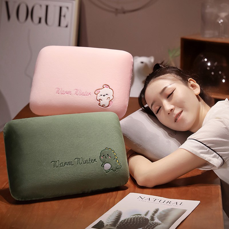 中学生毛绒趴睡桌上午睡枕儿童睡觉小枕头办公室午休抱枕神器