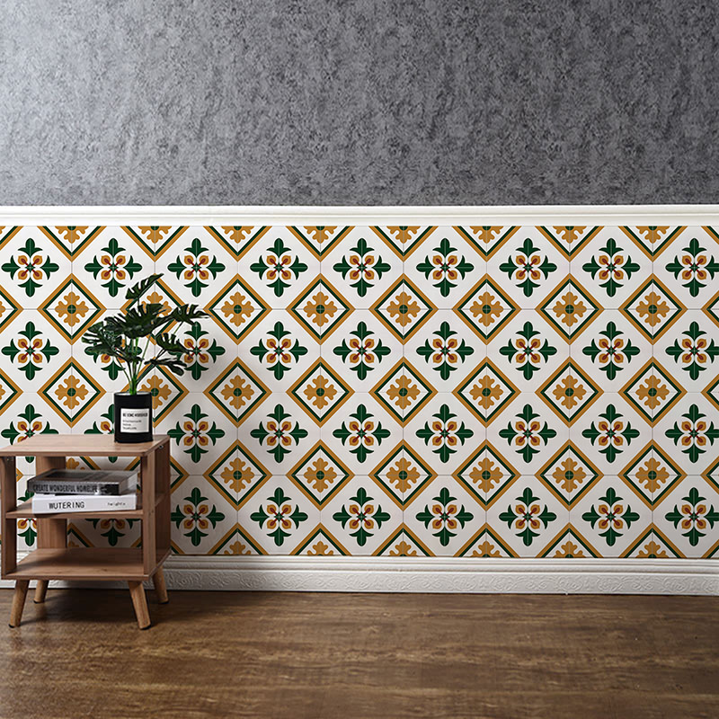 自粘防水墙贴客厅卫生间厨房防油贴纸小清新墙面装饰PVC防滑地贴