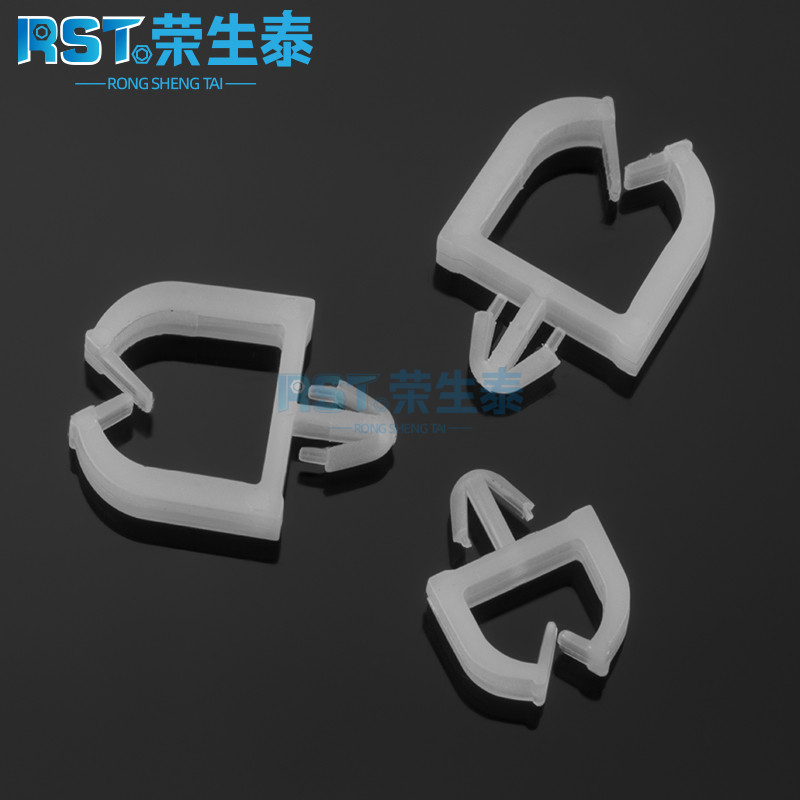 插销式扎线带固定座PC板束线扣飞机形理线夹插入式四方形线夹WM-1