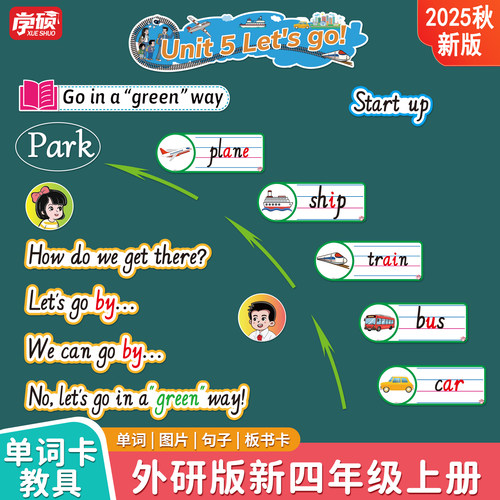 2025新外研版四年级单词句子卡片