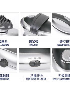 正品立昌207A电动多功手持式肩能颈椎按摩器全1腰身敲打锤捶背摩