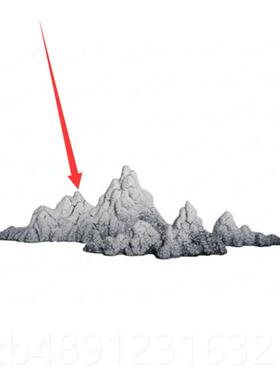 正品中式售计楼处假山造板景陶瓷摆件样房家居新书房装饰品设师工