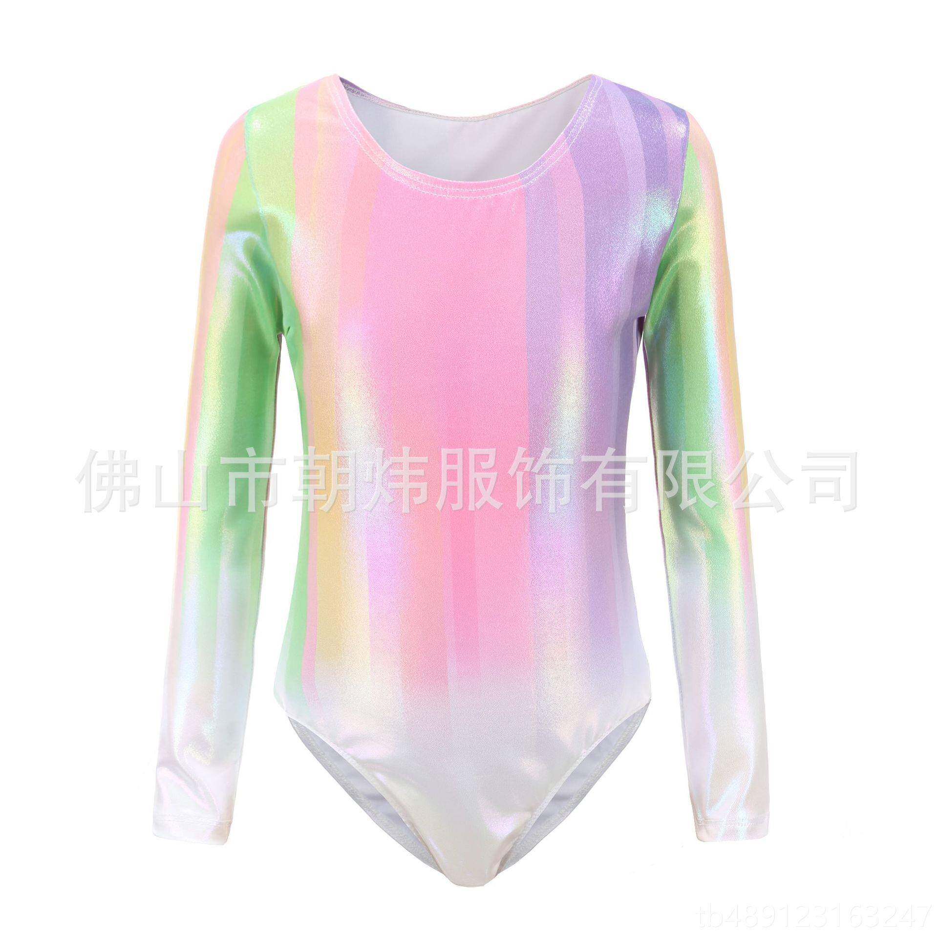 正品儿体操服舞蹈童服套装加钻体操服儿舞蹈服短童裤头花表服演紧